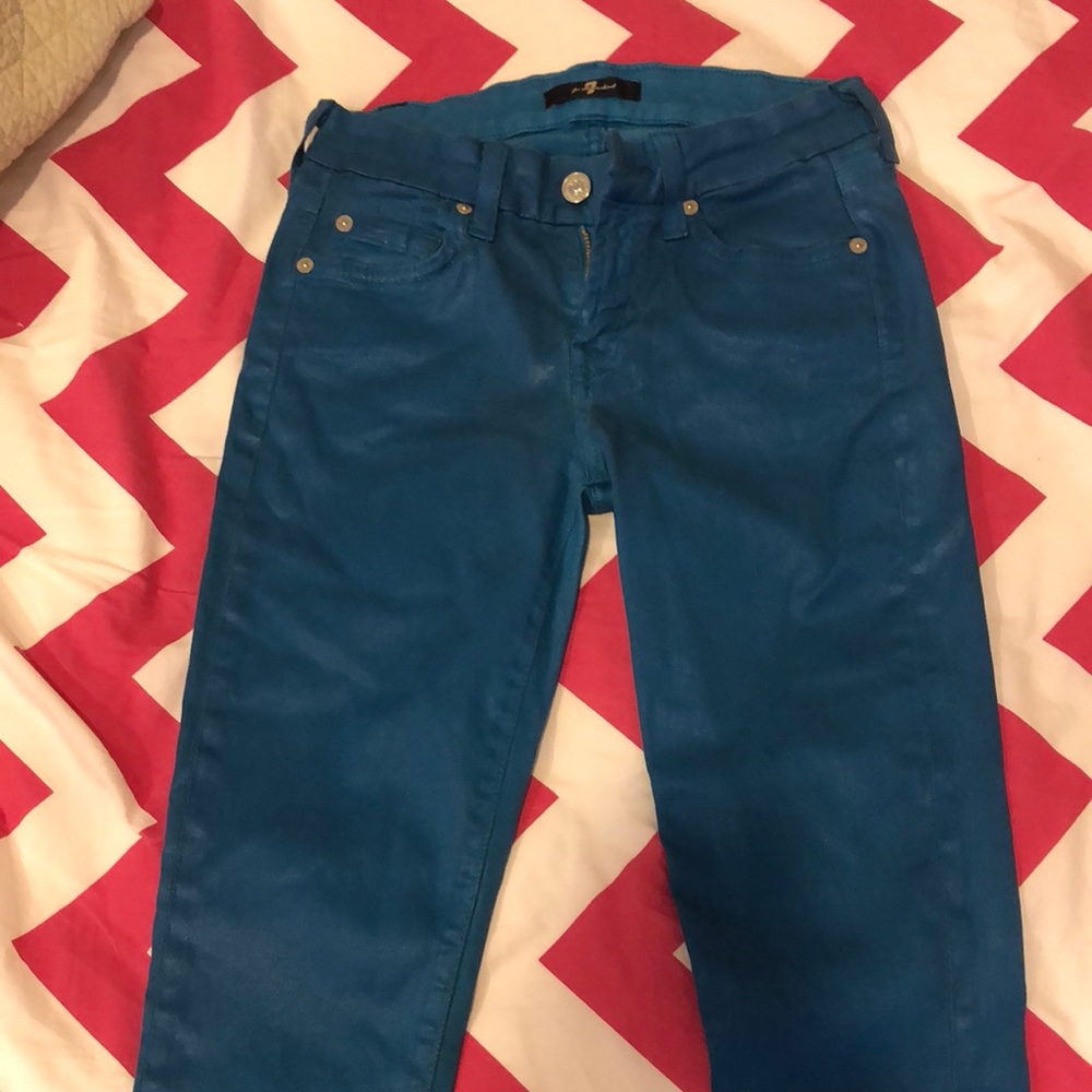 Skinny blue 7 for all man kind jeans